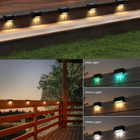 Load image into Gallery viewer, 4 or 12 Pack Solar Powered LED Deck and Step Lights, Outdoor Waterproof
