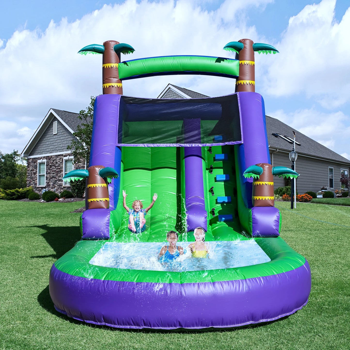 Children's Playground Inflatable Water Slide & Bounce House