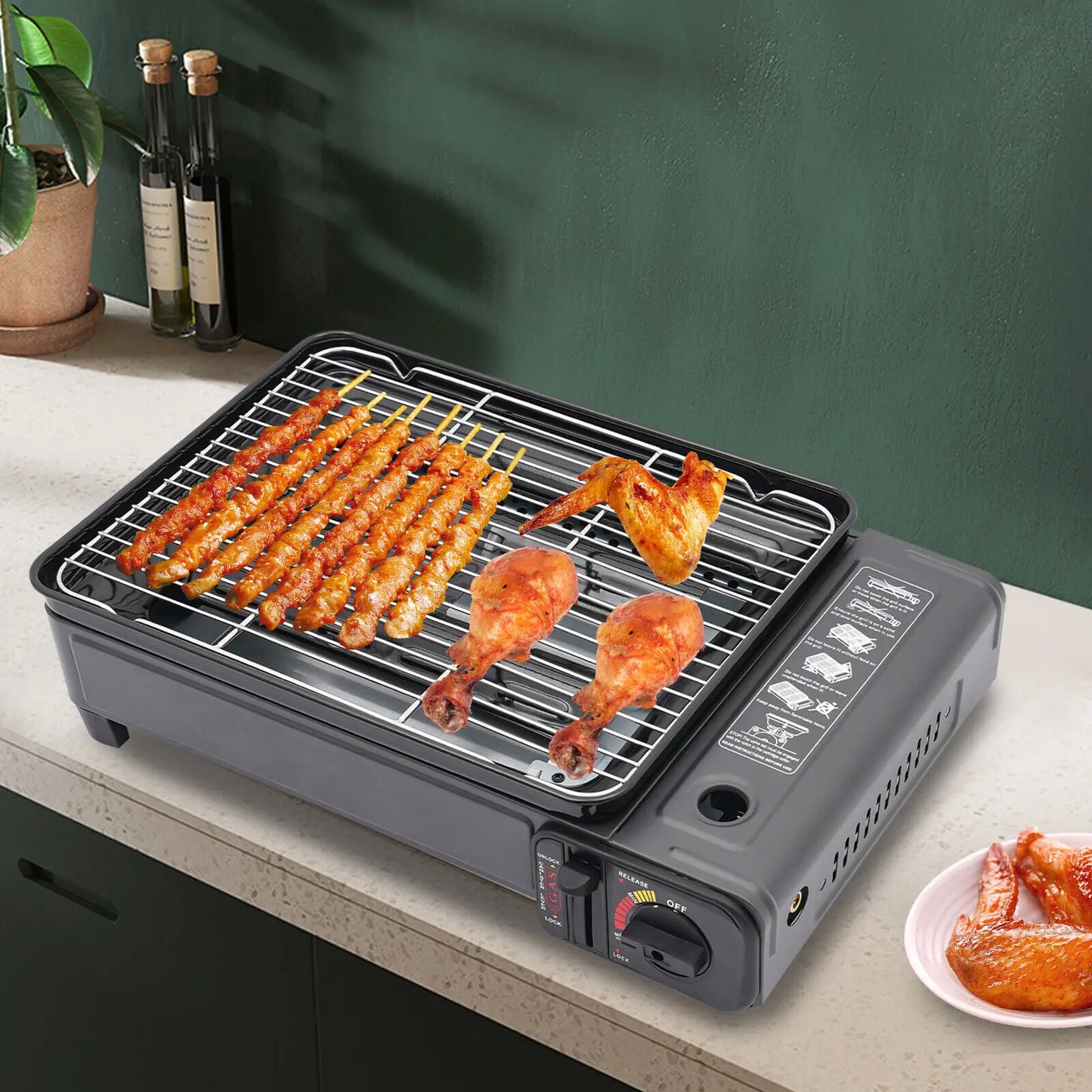 Portable Butane Grill for Camping, Traveling, Trekking