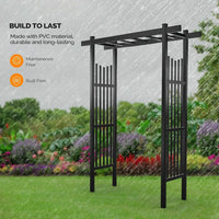 Load image into Gallery viewer, PVC Garden Arbor, Wedding Arch for Ceremony, Trellis for Climbing Plants