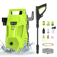 Load image into Gallery viewer, 1800W 1.6GPM Electric High Pressure Washer with 3-in-1 Nozzle, Adjustable Spray Gun for Garden/Driveway/Deck Cleaning and More