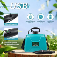 Load image into Gallery viewer, 2 Gallon Electric Garden Sprayer, Battery Powered Sprayer with 3 Mist Nozzles and Retractable Wand, USB rechargeable handle
