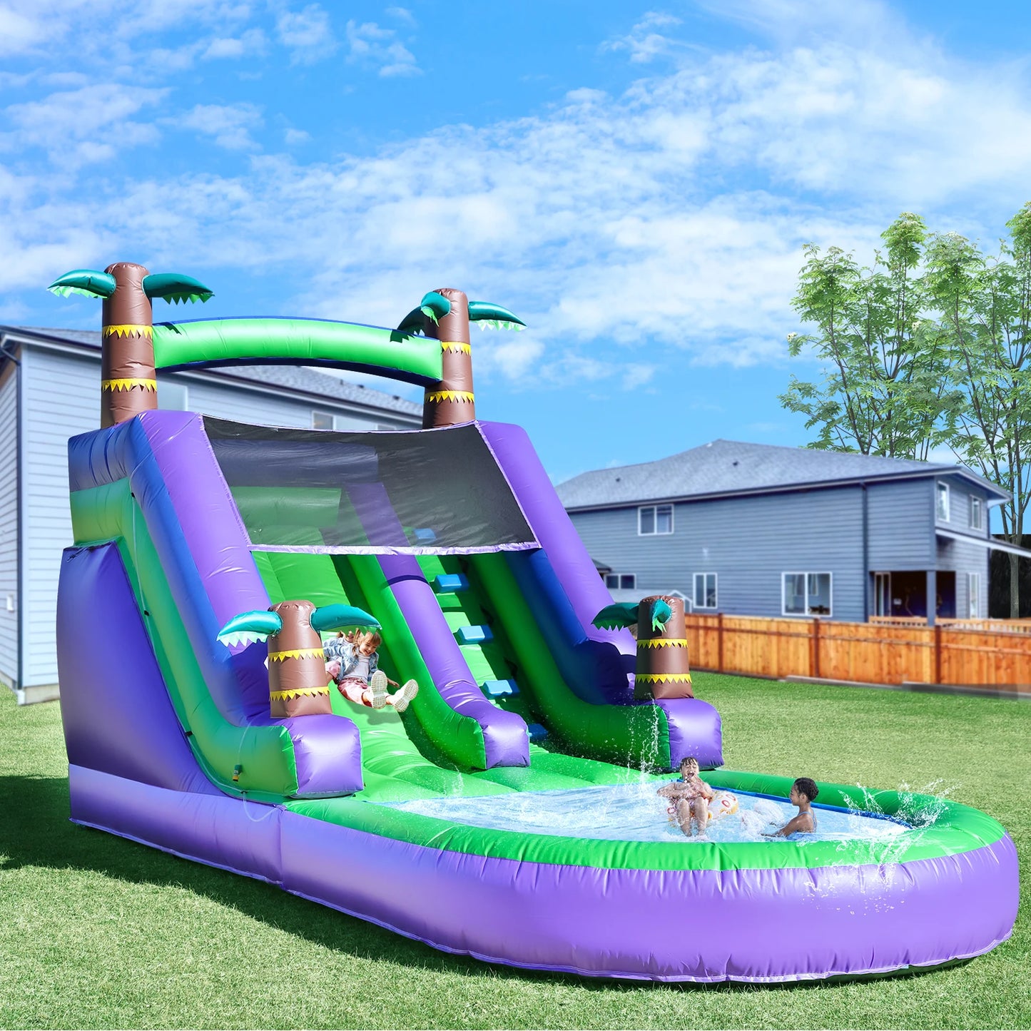 Children's Playground Inflatable Water Slide & Bounce House