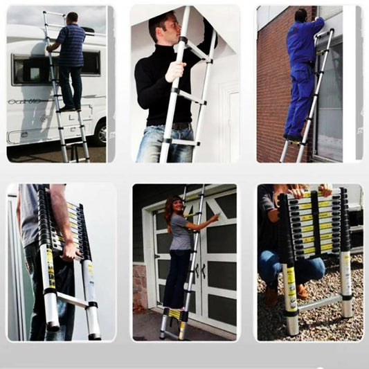 Telescopic Heavy Duty Extendable Multi-Purpose Folding Aluminium Ladder