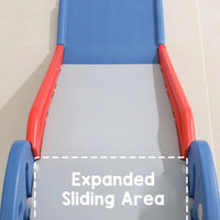 Load image into Gallery viewer, Folding Children's Slide, Easy To Assemble, Multipurpose with Basketball Hoop Climber for Backyard