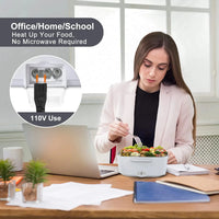 Load image into Gallery viewer, Electric Lunch Box: 12V/24V/110V Portable Food Warmer with 1.5L Leak Proof Stainless Container &amp; Insulated Bag for Car/Home