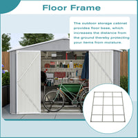 Load image into Gallery viewer, 10 X 12 FT Large Metal Utility Shed with Floor Frame