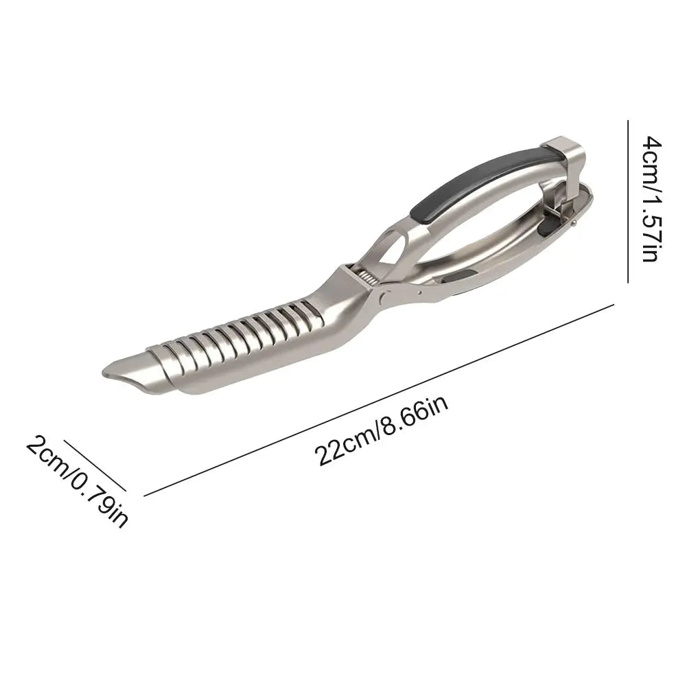 Stainless Steel BBQ Rib Membrane Remover, Catfish Skinner