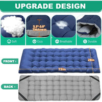 Load image into Gallery viewer, XL 75" * 28" Folding Bed Cot with 3.3 inch 2 Sided Mattress