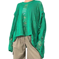 Load image into Gallery viewer, Women's Knit Top, Solid Color, Long Sleeve, O Neck, Hollow Out Knitwear