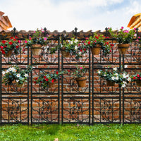 Load image into Gallery viewer, 71 inch Metal Decorative Garden Trellis
