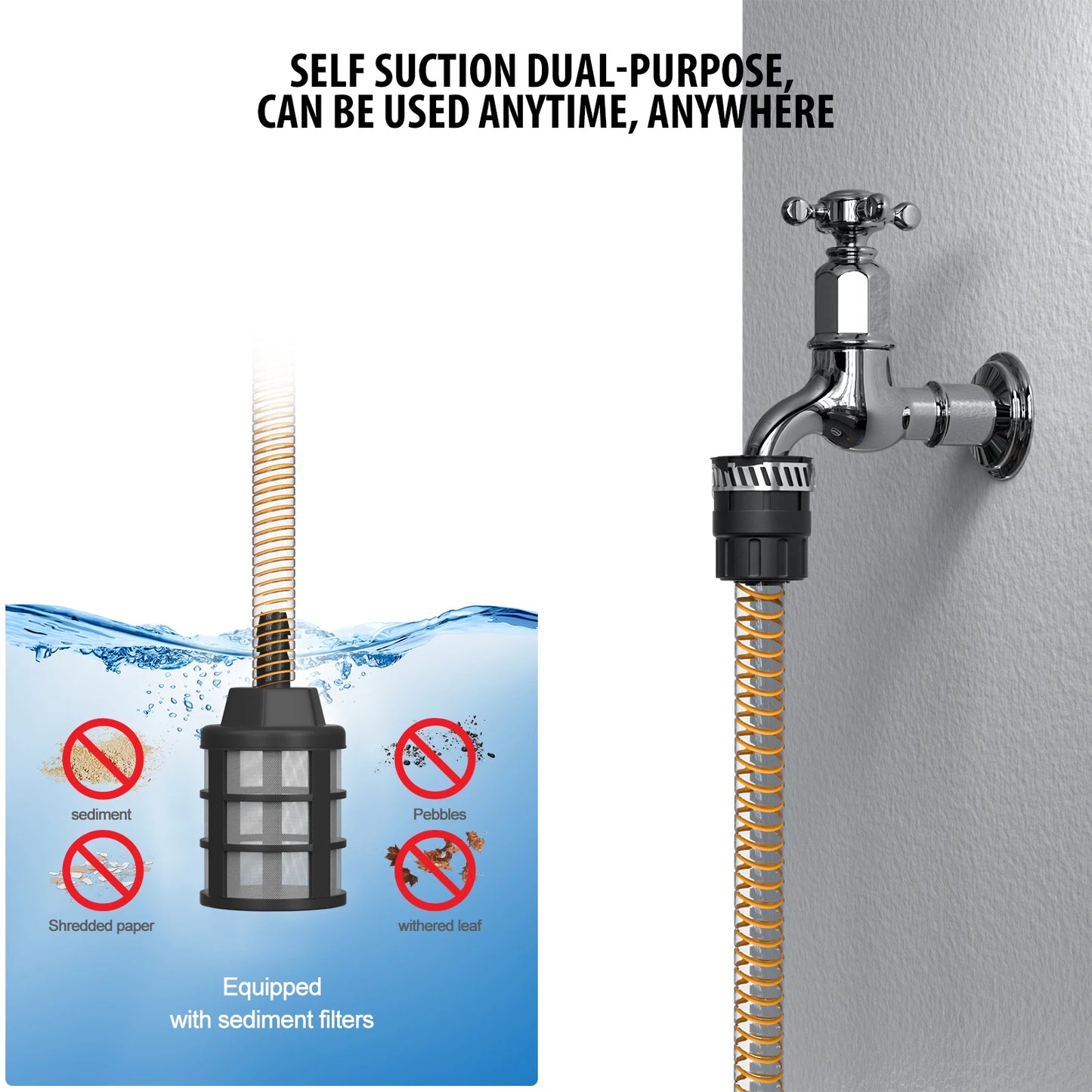 1800W 1.6GPM Electric High Pressure Washer with 3-in-1 Nozzle, Adjustable Spray Gun for Garden/Driveway/Deck Cleaning and More