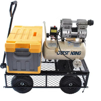 Load image into Gallery viewer, Steel Utility Cart with Detachable mesh Side Plates on All Sides, Suitable for Garden Farm Warehouse, etc.