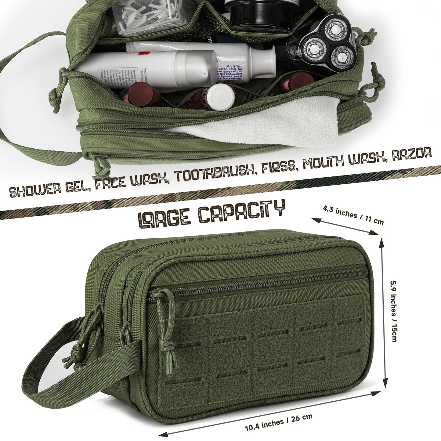 Tactical Toiletry Bag For Men, Women and Children