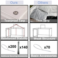 Load image into Gallery viewer, 7.5 x 7.5 ft Heavy Duty Outdoor Dog Kennel with Large Shade Tarp